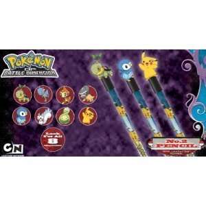  Pokemon Pencils Set of 8 Loose with Toppers As Pictured 