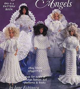 ANGELS~Crochet BOOK fits BARBIE FASHION DOLL  