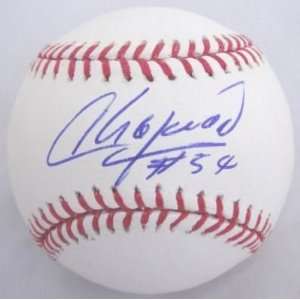  Autographed Aroldis Chapman Baseball   OML PROOF COA 