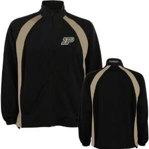 Purdue Boilermakers Black Rival Full Zip Jacket  Sports 