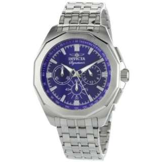 Invicta Mens 7315 Signature II Blue Dial Chronograph Stainless Steel 