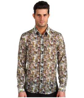 Versace Collection Geometric Printed Button Down Shirt    
