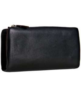 Celine black calfskin leather Vis a vis wallet   