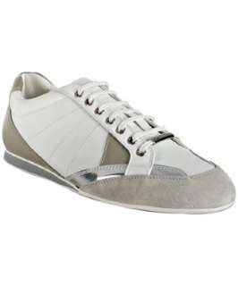 Christian Dior white leather metallic detail sneakers   up to 