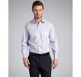 Alara navy gingham cotton spread collar dress shirt   up to 70 