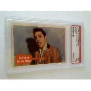  1956 Elvis Presley Card #32 Tuning Up For A Show PSA 