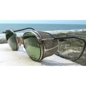  AO B&L Ful Vue Steel Mesh Steampunk Motorcycle Goggles 
