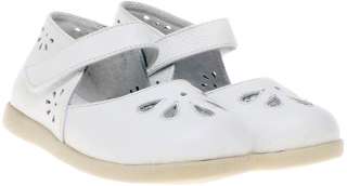Girls Kids Childrens Toddler Infant Leather Shoes Sandals White Little 