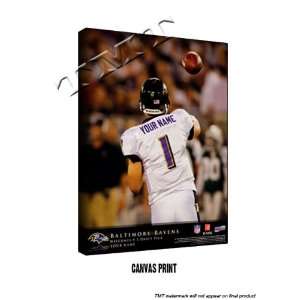   Baltimore Ravens Personalized Quarterback Action Print