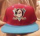 New Vintage Red Anaheim Mighty Ducks Snapback Hat and Cap