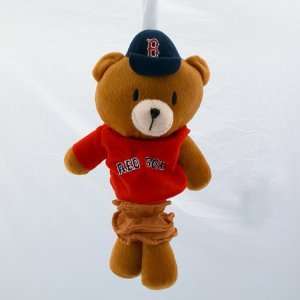 Boston Red Sox Musical Plush Pull Down Bear Baby Toy  