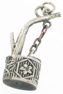 VINTAGE 20S STERLING ORNATE JUG CHARM SPOUT SO UNIQUE  