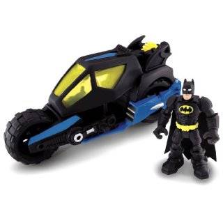  Imaginext Bat Cave Batman, Robin and Motorcycle Toys 
