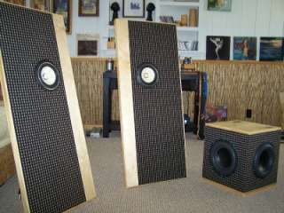 FOSTEX / O.B Beautiful open baffle with matching subwoofer  