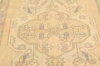   Antique Muted Anatolian Wool Turkish Oriental Area Rug Carpet Rare 4x8