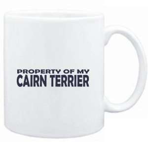  Mug White  PROPERTY OF MY Cairn Terrier EMBROIDERY  Dogs 