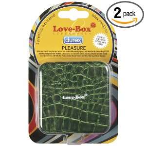  Durex Lovebox pleasure Condom, 3 Count (Pack of 2 
