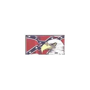  Confederate Bald Eagle Flag License Plate Automotive