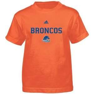  Boise State Broncos Adidas Youth Sideline Practice T Shirt 