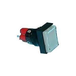 Lighted Push Button Momentary Switch w/ Rectangle Bezel   SPST / Off 