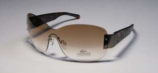 NEW LACOSTE 12639 SPORT FASHION SILVER FRAME TORTOISE ARMS BROWN LENS 