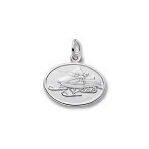  Snowmobile Charm   Sterling Silver Jewelry