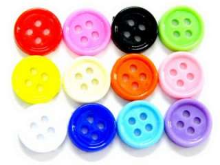 150 MIX COLORFUL FANCY CUTE PLASTIC BUTTONS SEW ON C054  