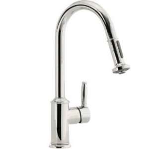 Hansgrohe 06128830 Polished Nickel Retroaktiv Swing Kitchen Faucet 