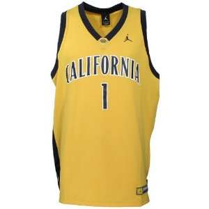   Cal Golden Bears #1 Gold Replica Basketball Jersey