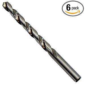   High Speed Steel Drill, Black Oxide Finish, 6 Pack