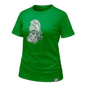  Michigan State Spartans Womens Nike Vault Apple Green 