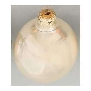  Club Pack Of 160 Champagne Pearl Glass Ball Christmas 
