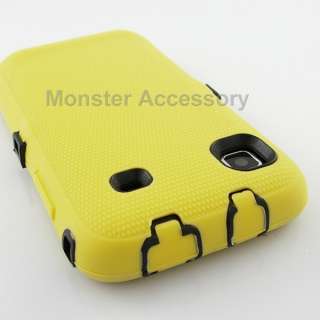 Yellow Double Layer Leather Case Samsung Galaxy S 4G T Mobile