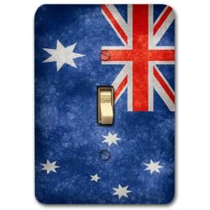 Australia Australian Flag Metal Light Switch Plate Cover Single Home 