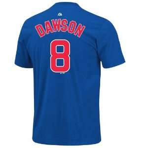  Chicago Cubs Andre Dawson Name and Number T Shirt   X 
