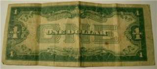 1928 United States One Dollar Note $1 Red Seal Funny Back  