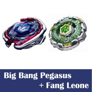 BeyBlade 4D Big Bang Pegasus BB105 + Fang Leone BB106 Metal Fusion 