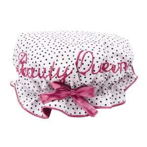  Bombay Duck Beauty Queen Polka Dots Embroidered Shower Cap 