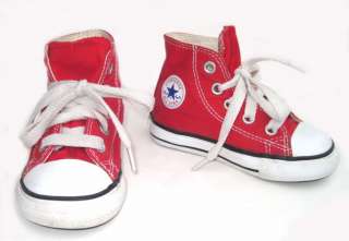 CONVERSE Classic Red Baby Toddler Boys Girls Shoes Sneakers 5 High 