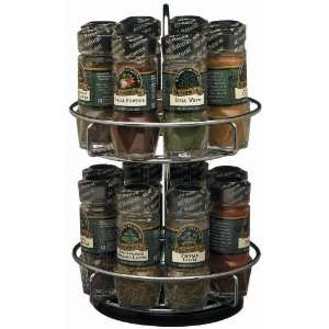 Gourmet Spice Rack, Two Tier Chrome Grocery & Gourmet Food