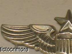 US WWII ARMY AIR FORCE CORPS SENIOR PILOT SWEETHEART 2 WINGS  