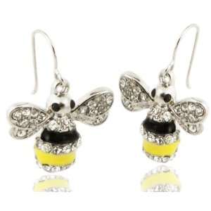   Honey Bee Dangle Earrings   1.25 Drop Jack E Ohs NYC Jewelry