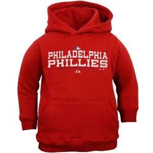   Phillies Toddler Red Stacked Hoody Sweatshirt