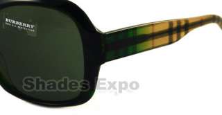 NEW Burberry SUNGLASSES BE 4058 GREEN 3213/71 BE4058 AUTH  