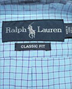 NWT Ralph Lauren POLO Mens Classic Fit Button Down Shirt Aqua  
