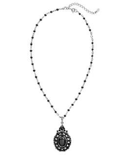 Monet Pendant, Jet Stone Drop   Pendants & Charms Necklaces Fashion 