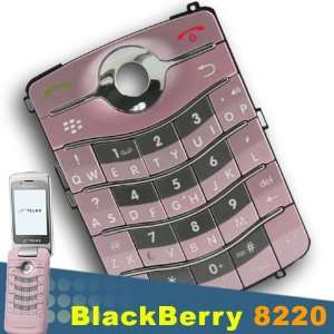  Blackberry Pearl Flip 8220 8230 Replacement Keypad   Pink 