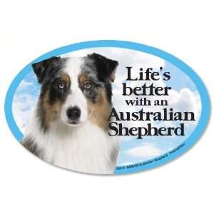  Australian Shepherd Oval Dog Magnet for Cars