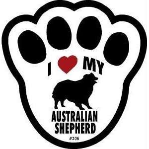  Australian Shepherd Dog Pawprint Window Decal Pet 