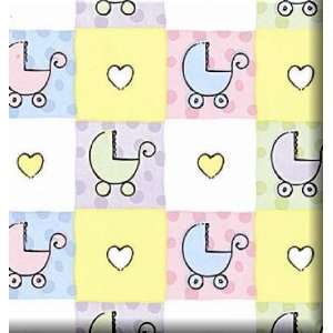  Baby Carriage Trendy Gift Wrap Wrapping Paper Health 